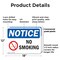 Signmission No Smoking OSHA Notice Sign, Plastic, 18in W x 12in L, 2PK OS-2PACK-NS-P-1218-L-16187 - alternate 6